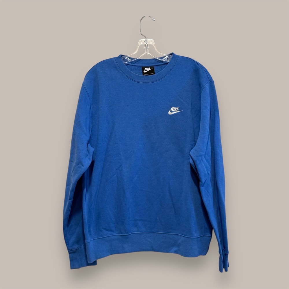 Nike light Blue Fleece Crewneck Sweater